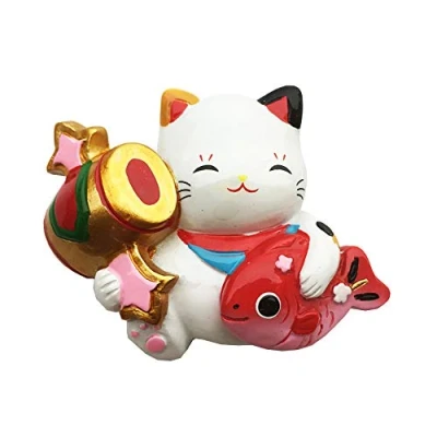 Image of Japan 3D Lucky Cat Fridge Magnet Souvenir Gift,Handmade Home &amp; Kitchen Decoration Refrigerator Collection