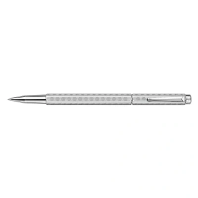 Image of Caran d&#039;Ache CD838.349 Ecridor Heritage Palladium Coated Roller Pen, Blue,Black
