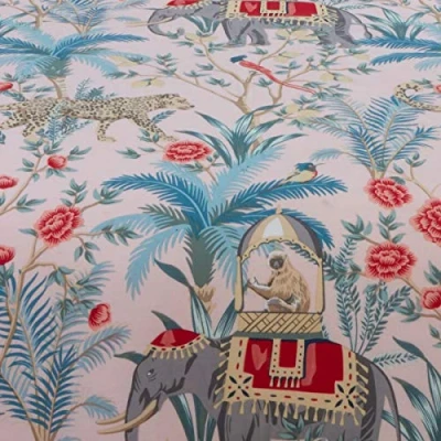 Image of Rapport Home Jungle Expedition Duvet Cover Set (Blush, Single)