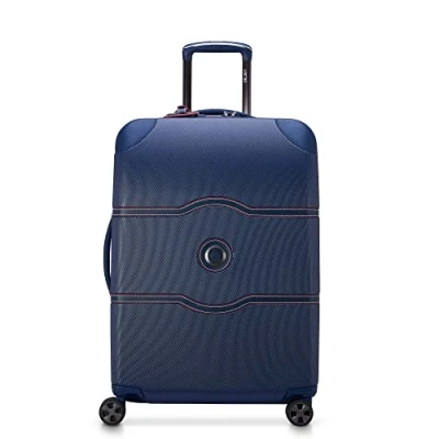 Image of DELSEY PARIS Chatelet Air 2.0 Hardside Luggage with Spinner Wheels, Navy, Carry on 20 Inch, Wheels