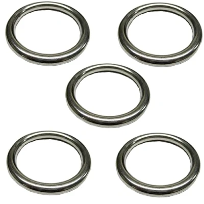Image of O Ring Stainless Steel Welded Marine Grade Polished Finish 4mm x 30mm (pack of 5)