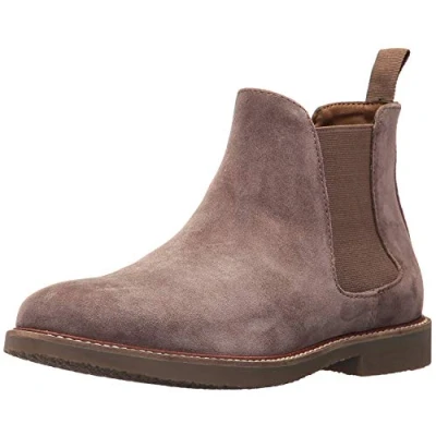 Image of Steve Madden Men&#039;s Highline Chelsea Boot, Taupe Suede, 9 UK
