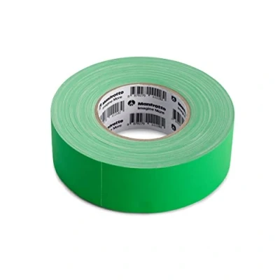 Image of Manfrotto Chroma Key Green Gaffer Tape 50mm x 50m, Premium Quality Tape, Ultra Strong Hold, Suitable For Keying Technique, StudioLink, Panoramic Background, LL LB7966