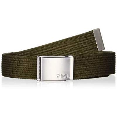 Image of Fjällräven Men&#039;s Canvas Belt, Dark Olive, One Size