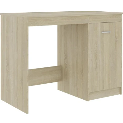 Image of vidaXL Desk Sonoma Oak 100x50x76 cm Engineered Wood