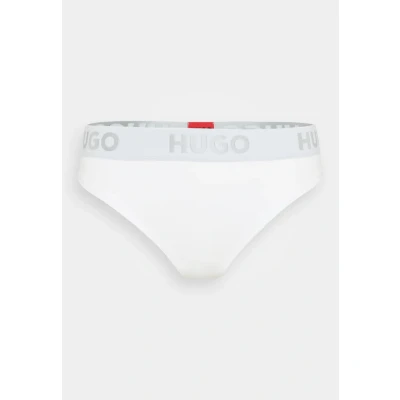 Image of HUGO Thong Sporty LOGO Thong, Women&#039;s, Size: XS, White