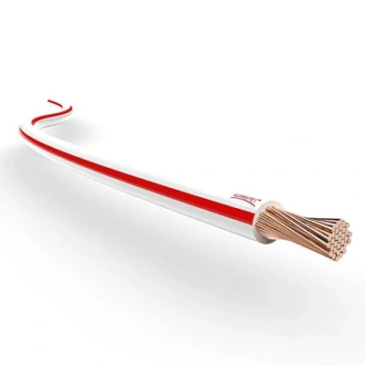 Image of Automotive Wire 1.50 mm² Thin Wall Cable length 5m or 10m choice: (5m metre (AWG 16) copper wire, white red)