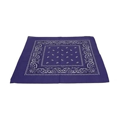 Image of Macahel Cotton Paisley Design Bandana (Purple)