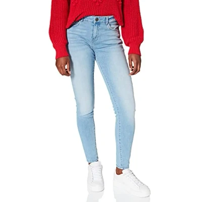 Image of Noisy may Women&#039;s NMLUCY NW Skinny Jeans LB BG NOOS, Light Blue Denim, 27/32