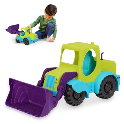 Image of B. toys Loadie Loader 46 cm Sand Truck Excavator Beach Toy for Toddlers, 18 months +