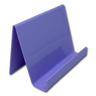 Image of EPOSGEAR Medium Wide Plastic Acrylic Perspex Book Plate Retail Display Stand Holder Perfect for Schools, Nurseries, Libraries etc (Parma Violet)