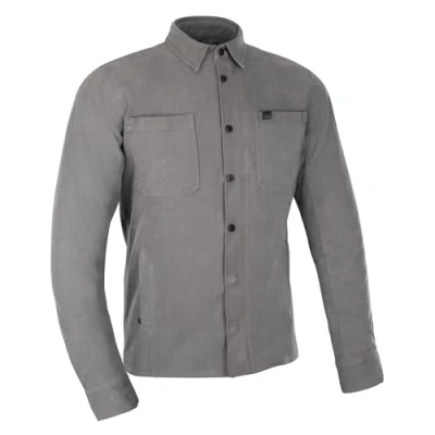 Image of Oxford Men&#039;s Original Approved AA Armourlite Ridgeback Motorcycle Riding Shirt, Grey, XXL