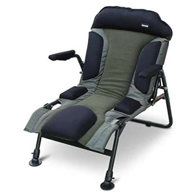 Image of Abode Compact Carp Fishing Camping Folding Easy Arm Low Armchair Back Sport Chair
