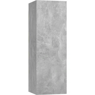 Image of vidaXL TV Cabinet Concrete Grey 30.5x30x90 cm Engineered Wood
