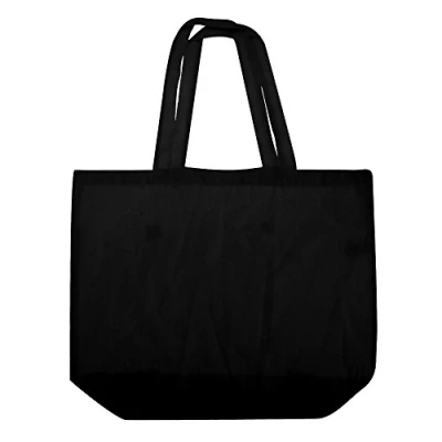 Image of Westford Mill Maxi Tote Shopper Bag Reusable and Sustainable Black