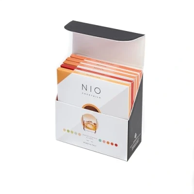 Image of NIO Cocktails Bitter Lovers Box, 5 x 100ml Pre Mixed, Ready to Serve (2 Negroni, 1 Milano Torino, Boulevardier, Manhattan), Gift Pack, 500ml
