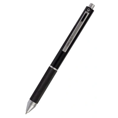 Image of ONLINE multipen 4 in 1 Ballpoint Pen &amp; Pencil Multifunctional Metal 3 Points Blue, Black, and red, Mechanical Lead incl. Rubber, Color Black