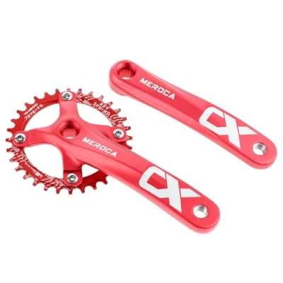 Image of SURIEEN 170mm Square Crankset for Mountain Bike with 104 BCD 32T Chainring Single Speed MTB Crank