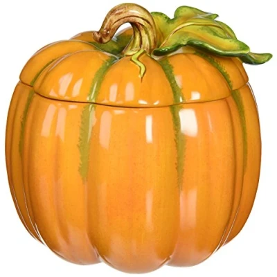Image of Cosmos Pumpkin Jar, Orange