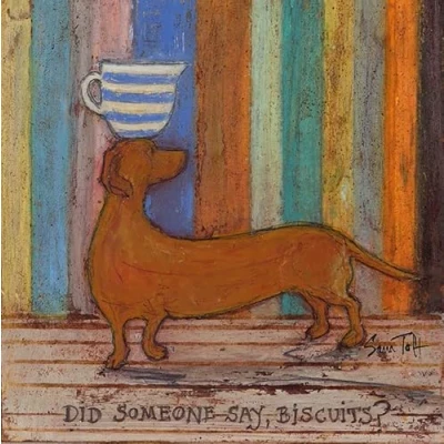 Image of Sam Toft (Did Someone Say Biscuits) 30 x 30cm Canvas