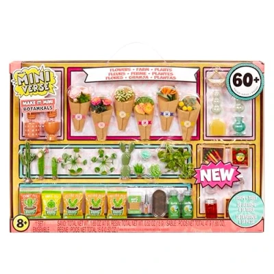Image of MGA&#039;s Miniverse Make It Mini Botanicals Collectibles, DIY, Crafts, Resin Play, Replica Items, Plants, Bouquets, Garden, for Collectors &amp; Kids Ages 8+, NOT Edible