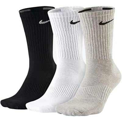 Image of Nike Men 3PPK Lightweight Crew Socks Multi Color, X Large