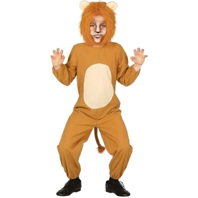 Image of FIESTAS GUIRCA Lion Fancy Dress Costume Kids Unisex 7 9 Years