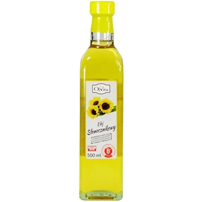 Image of Raw Sunflower Oil, Unrefined, Cold Pressed, Crude Ol’Vita (500 ml)