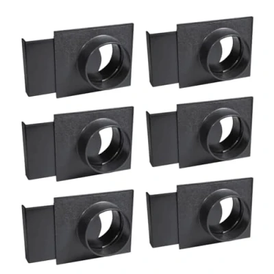 Image of POWERTEC 70108 P6 4 Inch Blast Gate for Dust Collector, Collection Fittings 6PK