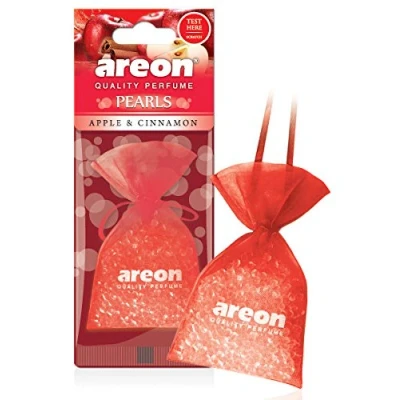 Image of Areon Pearls Car Air Aple and cinnamon aroma Fresheners Quality Perfume Home Office Scent (Pack of 3)