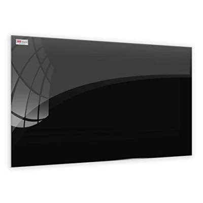 Image of ALLboards Magnetic Black Glass Board 100x70cm, Frameless, Board, Tempered Glass, Writing