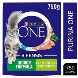 Image of PURINA ONE Indoor Dry Cat Food, Turkey &amp; Wholegrain, 800g