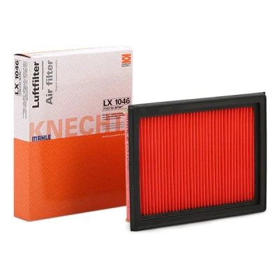 Image of 13721477840, 1477840 Air Filter MAHLE ORIGINAL LX 1046 34,0mm 168mm 218,0mm Insert MINI: Hatchback, Convertible, MAZDA: 2 Hatchback