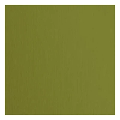 Image of Florence Cardstock Textured Coloured Card Making Supplies 12 x inch Green 20 Sheets Paper for Scrapbooking, Making, Die Cutting and Crafts 216 GSM Olive