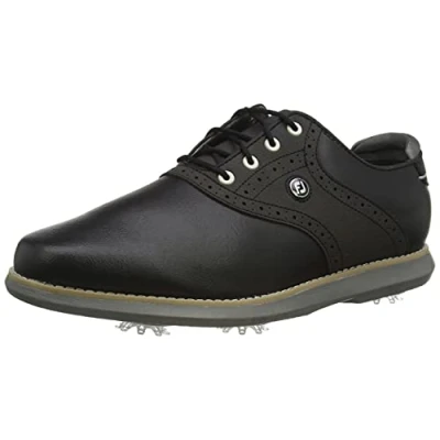 Image of FootJoy FJ Traditions Women&#039;s Golf Shoes, Size UK 5.5 Medium, Black