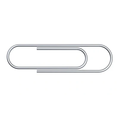 Image of Whitecroft Essentials 33471 32 mm Large Paper Clip (Pack of 250)