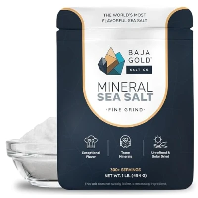 Image of Baja Gold Mineral Sea Salt, Fine Grind, 1 Lb. Bag