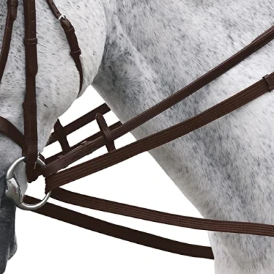 Image of Shires Cotton Web Draw/Running Reins: Brown