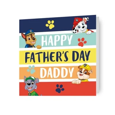 Image of Paw Patrol Father&#039;s Day Card, Happy Fathers