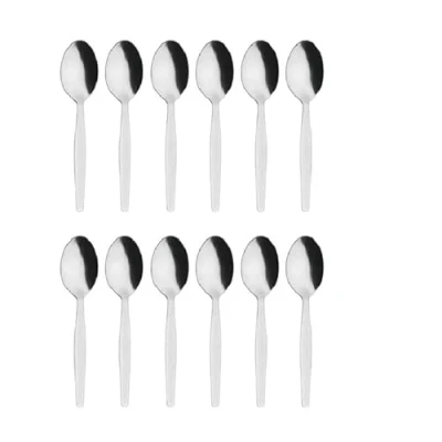 Image of Olympia C121 Kelso Teaspoon, High Polish Finish, 18/0, Stainless Steel, 134 mm Length (Pack of 12), Silver