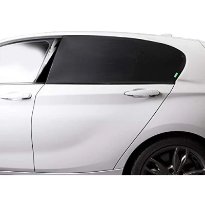 Image of Venture High Density Car Window Shades Provides Maximum UVA UVB Protection Covers Side Rear 2 x Premium Quality Stretch Material Sun Shade