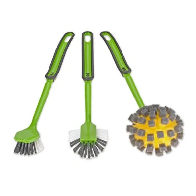 Image of Brushmann Dish Brush Washing Up Dishwash Set 3 Piece