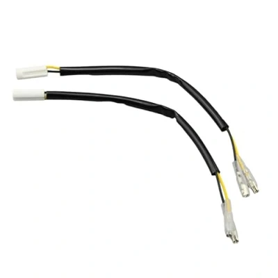 Image of 2pcs Turn Signal Marker Wiring Adapter Connector Harness For YAMAHA Motorcycle Modified Blinker Indicator Two Wire Cable 2 Pins Plug Leads