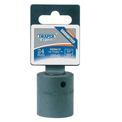 Image of Draper Impact Socket, 1/2&quot; Sq. Dr., 24mm