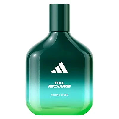 Image of adidas Vibes Full Recharge Eau de Parfum For All, Uplifting and Invigorating, Long Lasting Fragrance, Cedar leaf Clary Sage 100ml