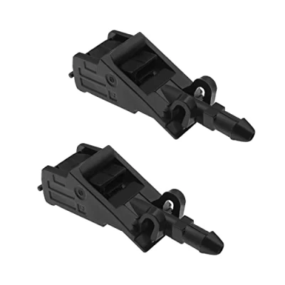 Image of VGOL 2x Car Front Windshield Wiper Washer Nozzles 6RD955985 6E0955985A Windscreen Spray Jet Compatible with Golf Bora MK4 Passat B5 Polo