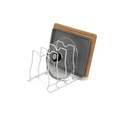 Image of simplywire Bakeware, Pan and Lid Storage Organiser White