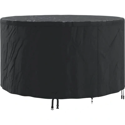 Image of vidaXL Outdoor Furniture Cover Black 157 x 85 cm 600D fabric