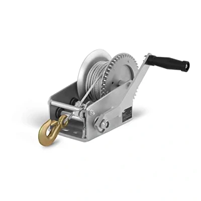 Image of MSW Manual Winch Hand Pulley PROPULLATOR 2500MH (1,130 kg, 2,500 lbs, Transmission Ratio: 2:1 + 4:1, Rope 10 m/Ø 5 mm, Ratchet Crank)