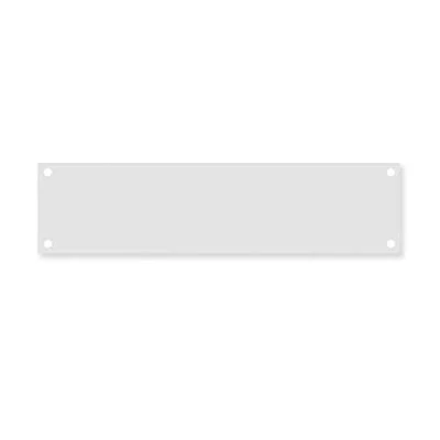 Image of Steel Mounting Plate for House Numbers and Letters Grey 70 x 280 MM